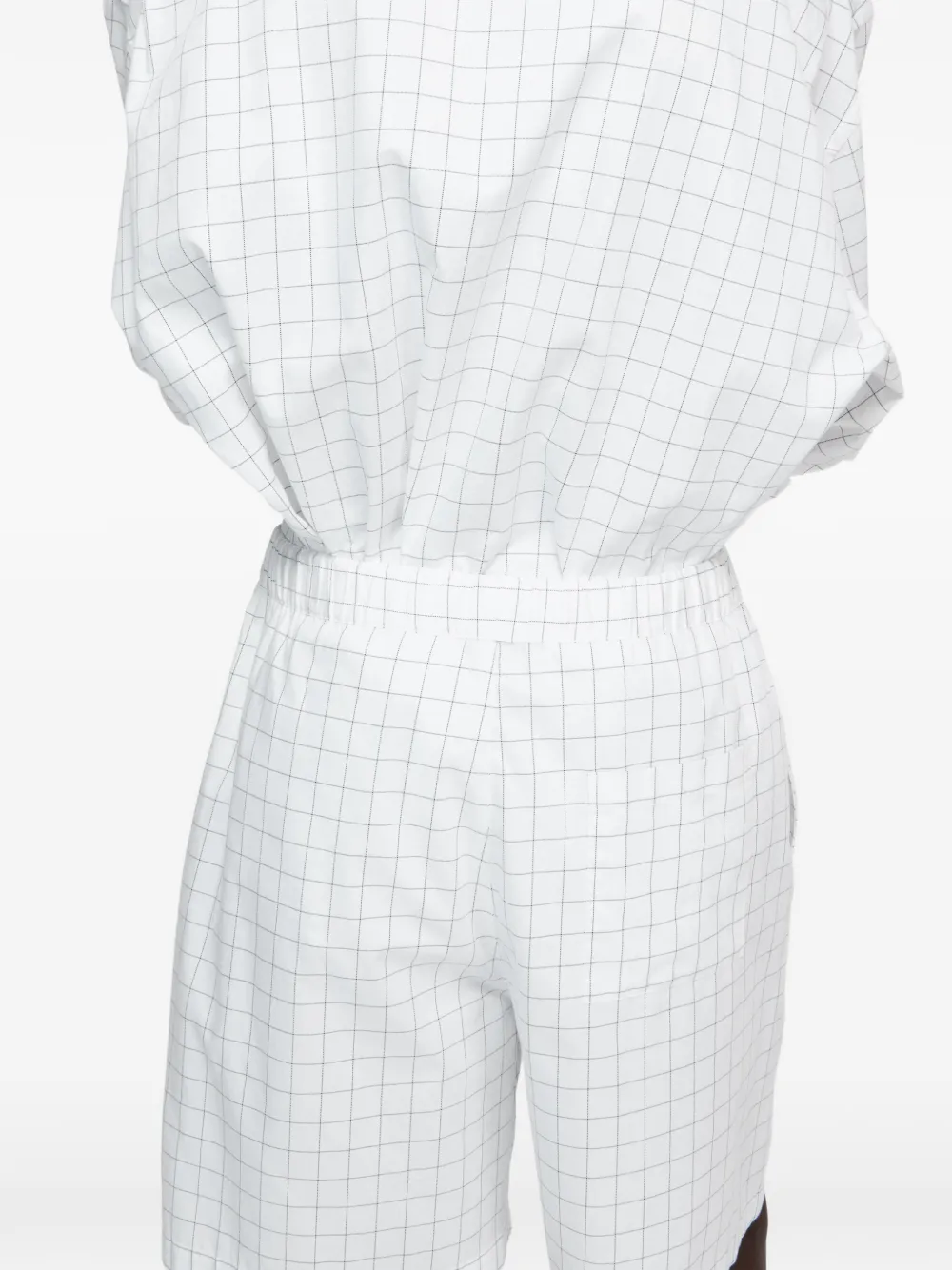  Acne Studios Grid Shorts - White 