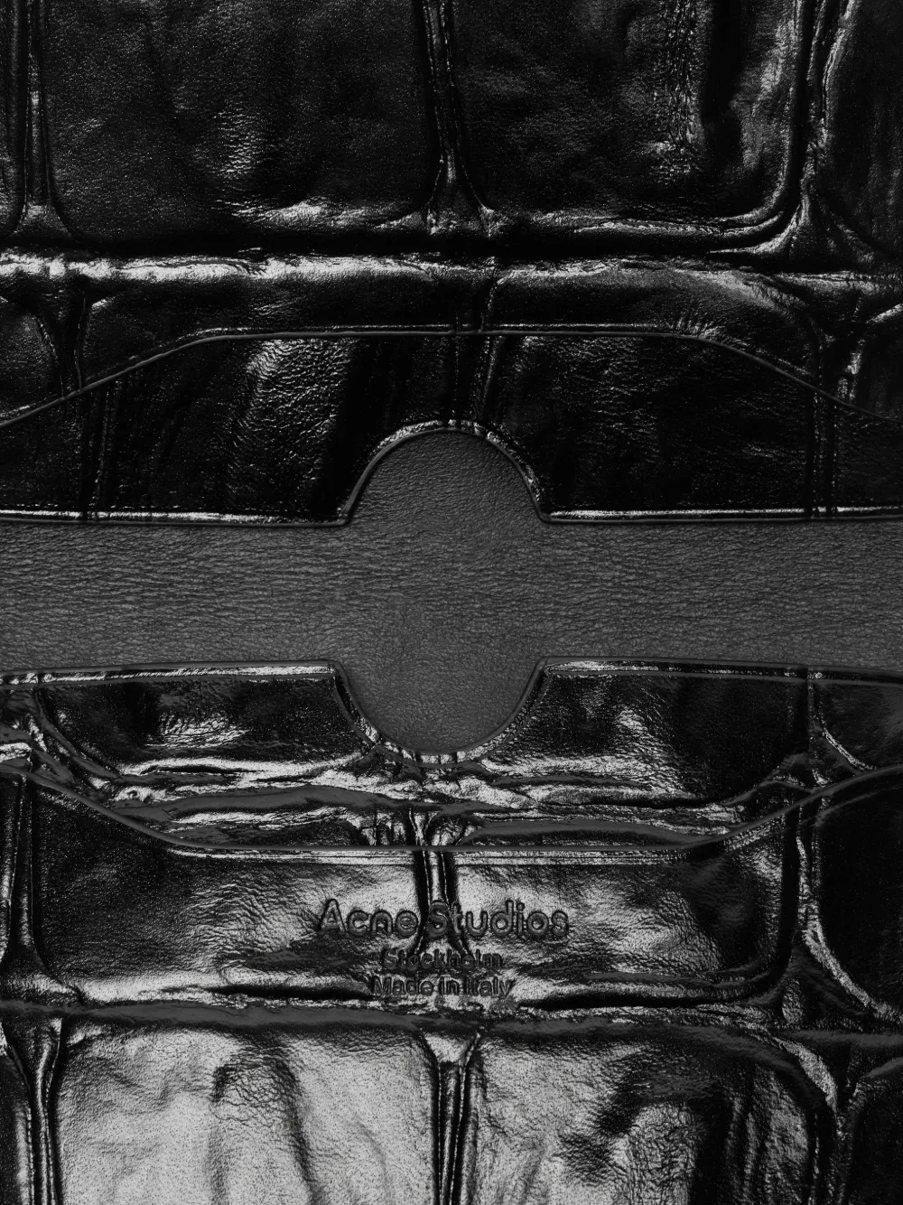 Acne Studios Leren portemonnee Zwart