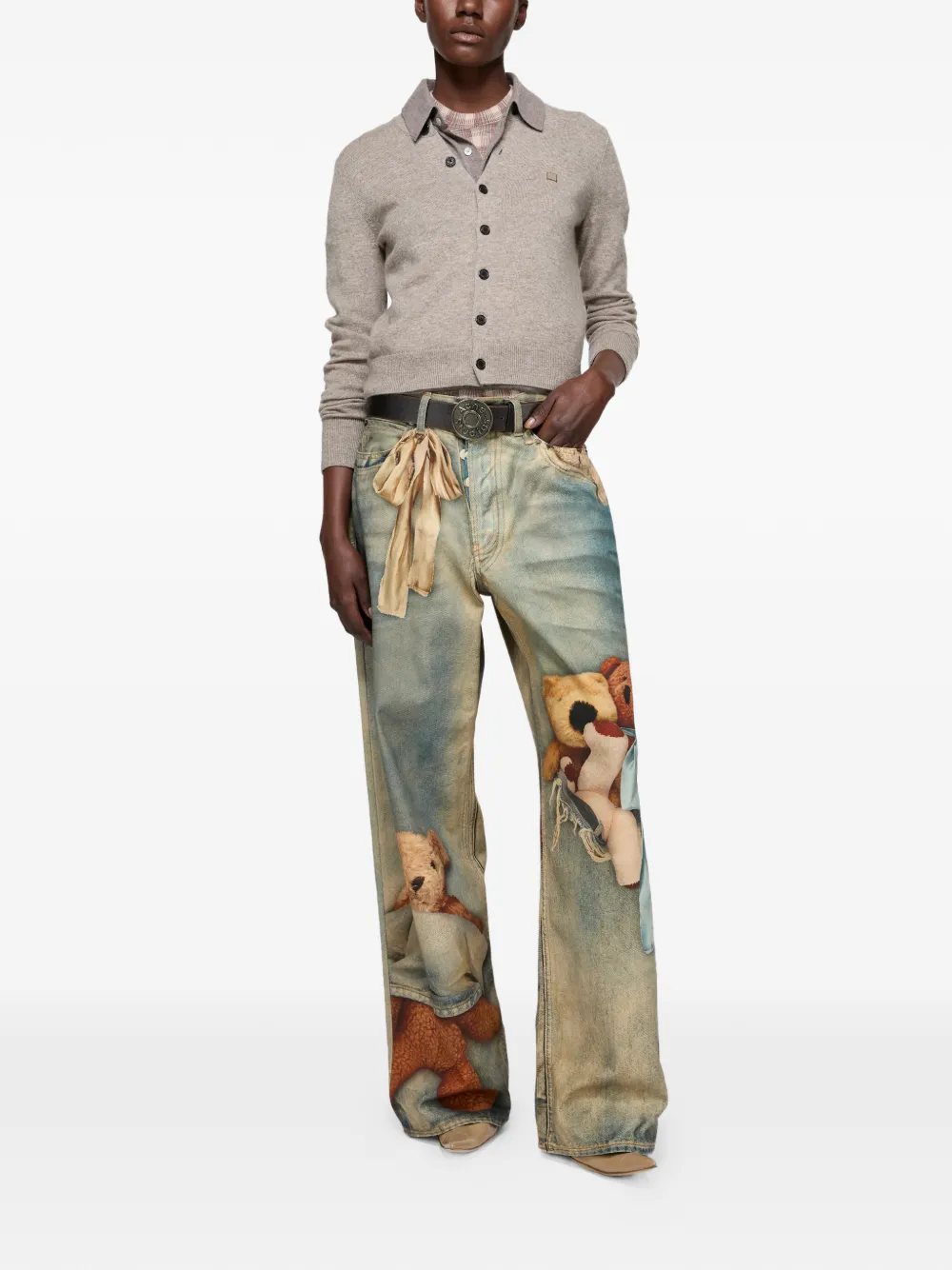 Acne Studios Buttoned Cardigan - Neutrals 