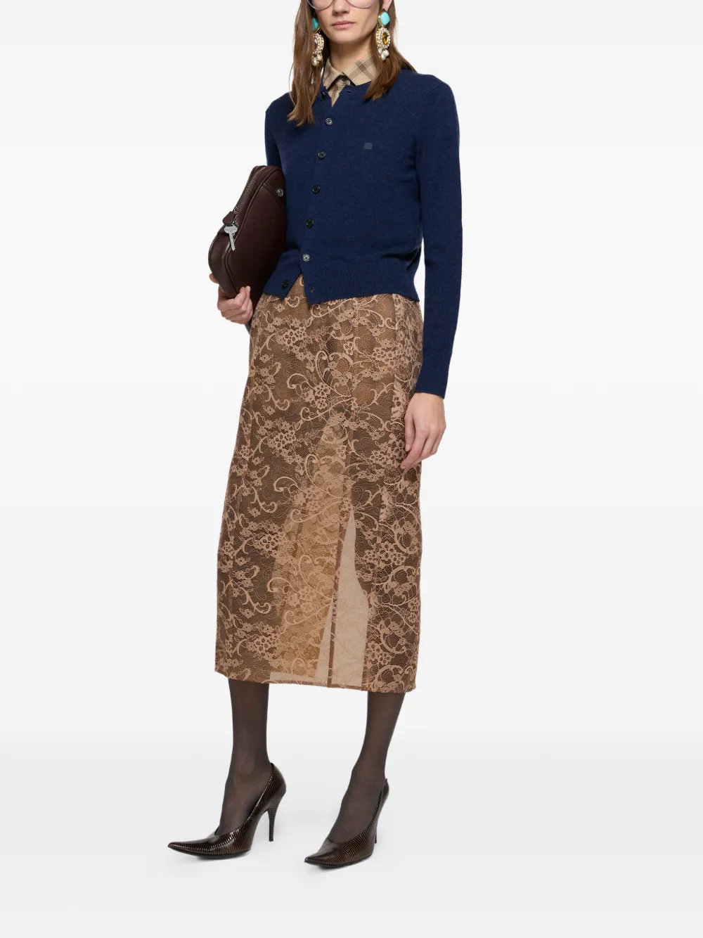  Acne Studios Buttoned Cardigan - Blue 