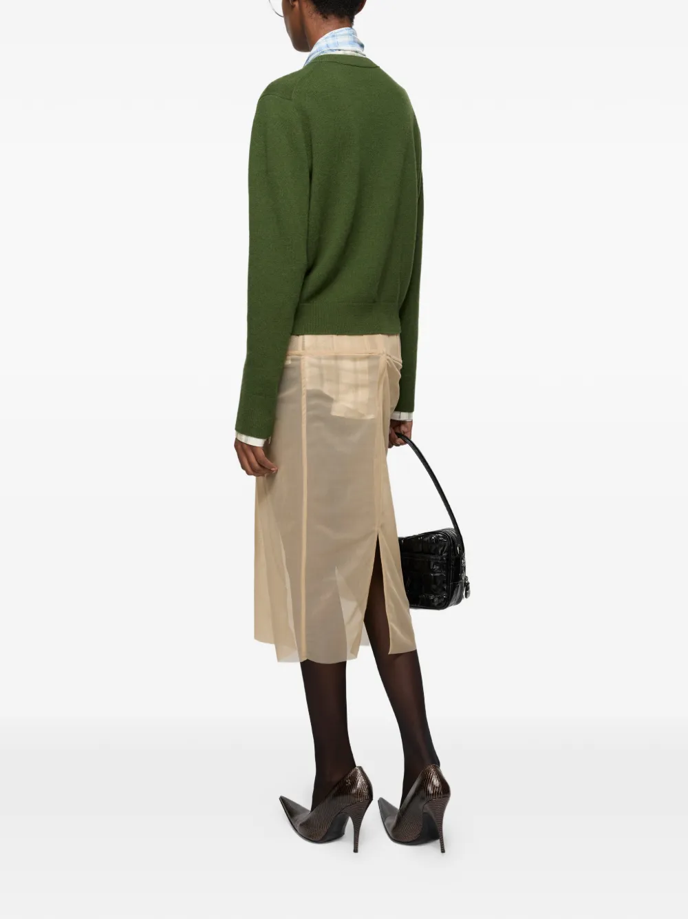  Acne Studios Buttoned Cardigan - Green 