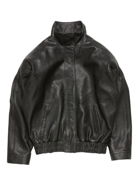 Acne Studios stand collar leather jacket