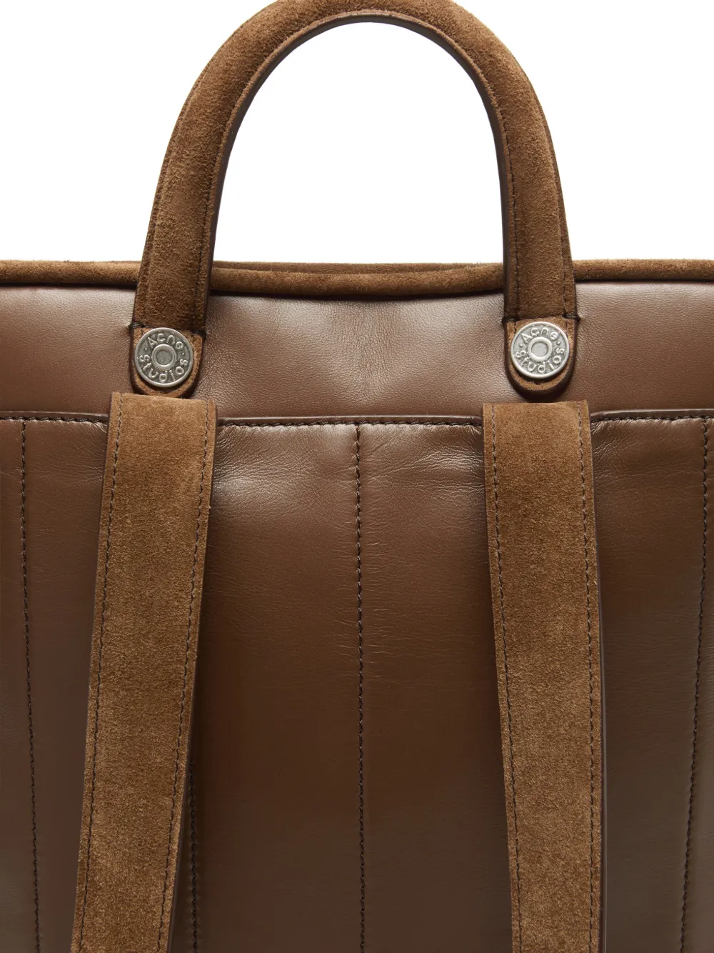 Acne Studios Camero Gym suède rugzak Bruin