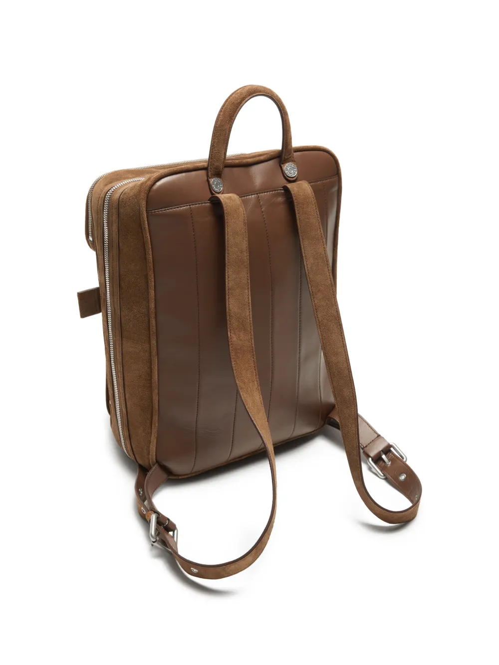 Acne Studios Camero Gym suède rugzak Bruin