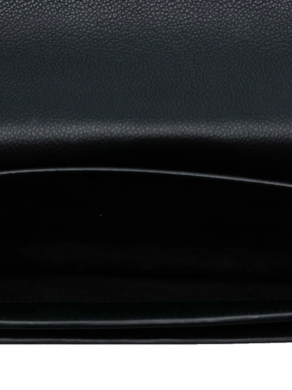 Pre-owned Saint Laurent 2016 Medium Grained Calfskin Monogram Sunset Crossbody Bag In Black