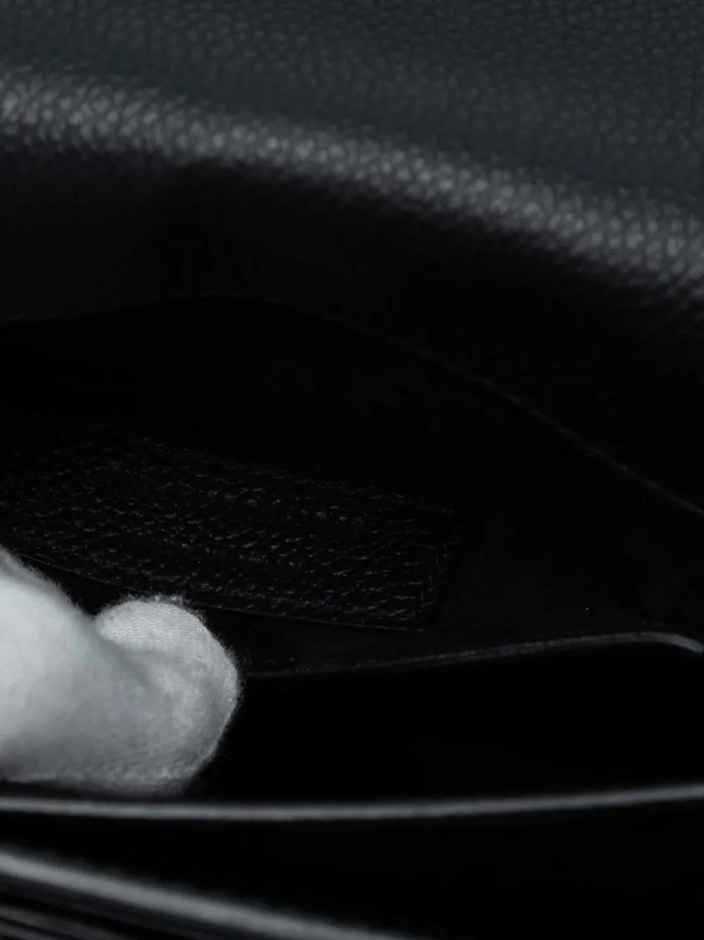 Pre-owned Saint Laurent 2016 Medium Grained Calfskin Monogram Sunset Crossbody Bag In Black