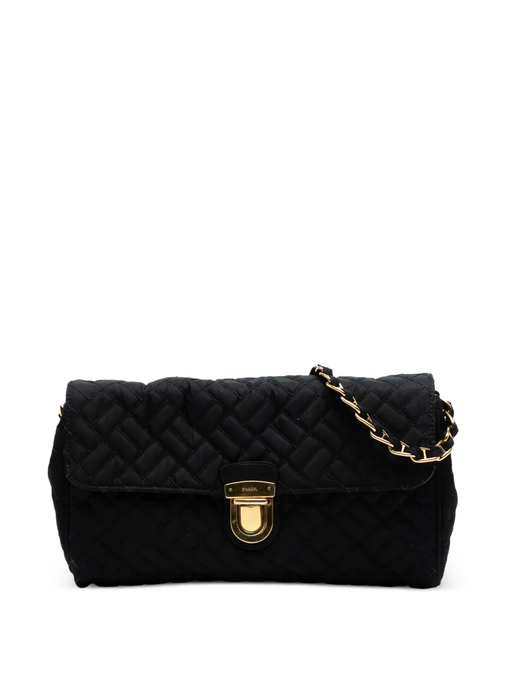 Prada Pre-Owned 2000-2025 Impuntu Tessuto Chain crossbody bag | Black | Image 1