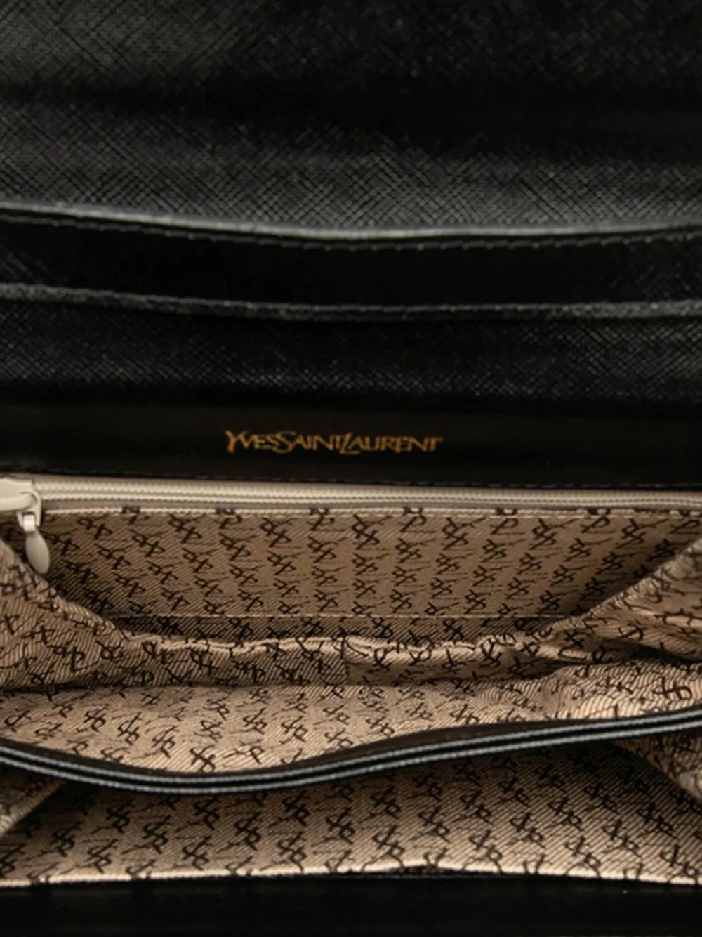 SAINT LAURENT Pre-owned 20th Century Leather Shoulder Bag In Black