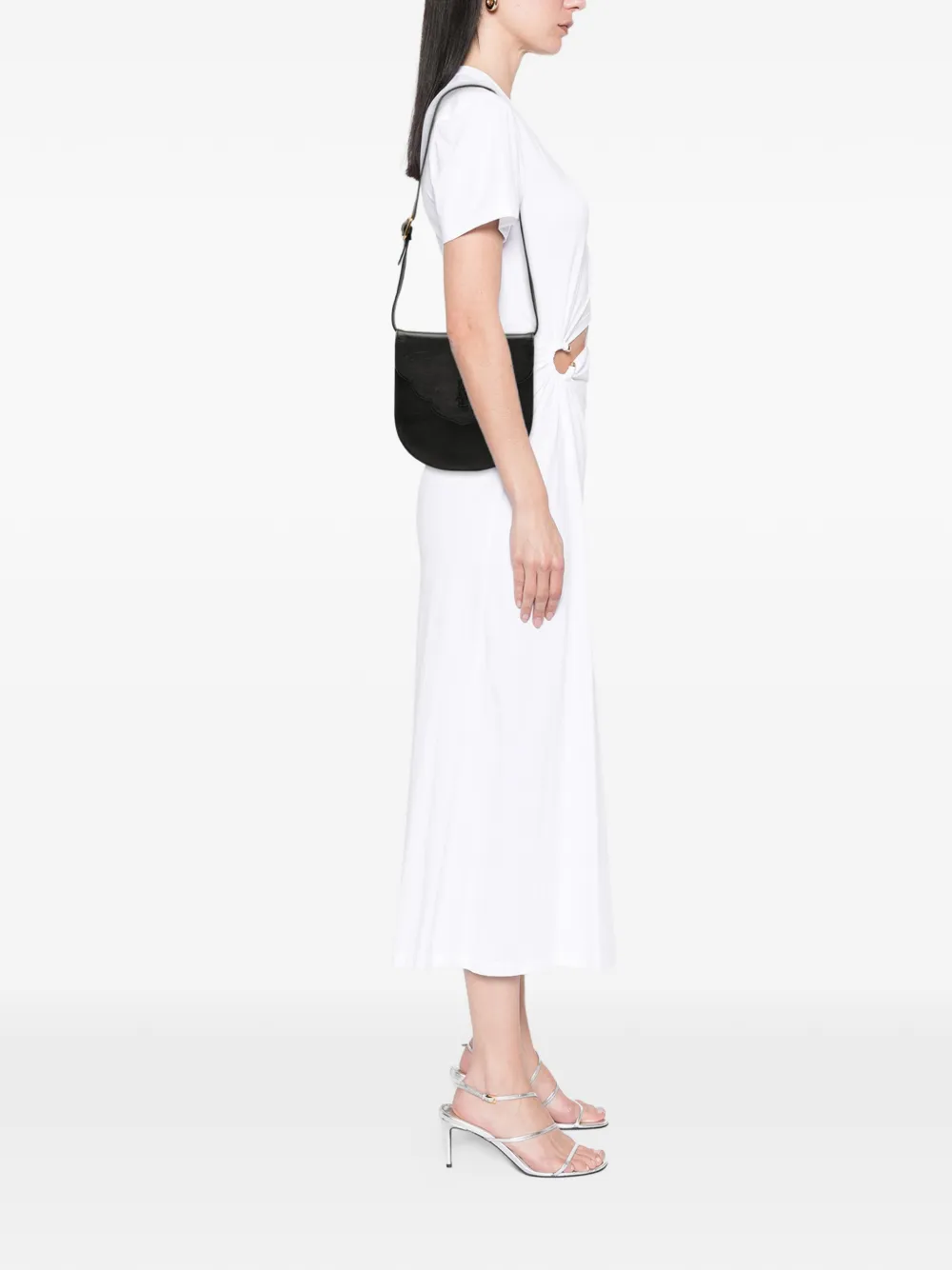 SAINT LAURENT Pre-owned 20th Century Leather Shoulder Bag In Black