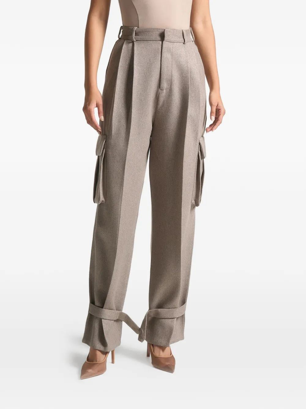 Manière De Voir Danielle pleated trousers - Toni neutri