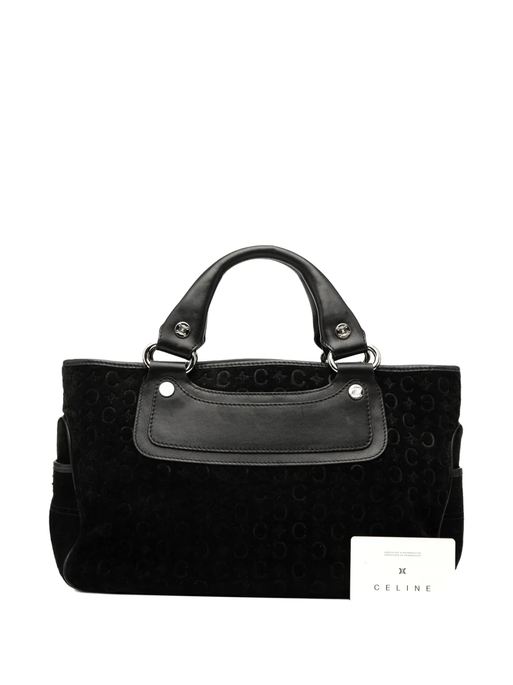 Celine Pre-Owned 2000 C Macadam Suede Boogie handbag | noir | Image 1