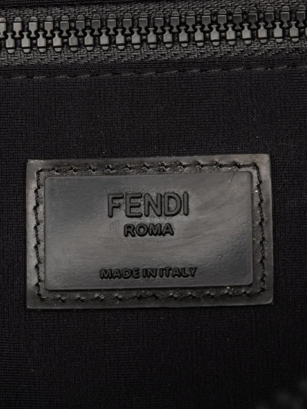 FENDI Pre-owned 2010-2025 Hey Reilly Zucca Ff 1974 Coated Canvas Belt Bag In Gray