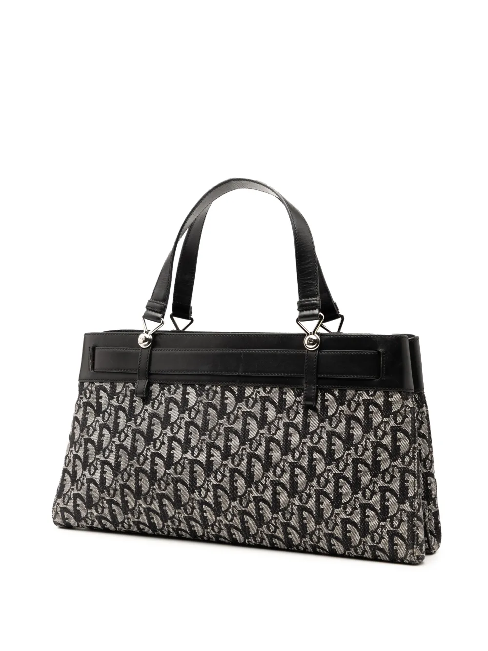 DIOR Pre-owned 2002 Issimo Trotter Canvas Jeans Pocket Tote Bag In Black