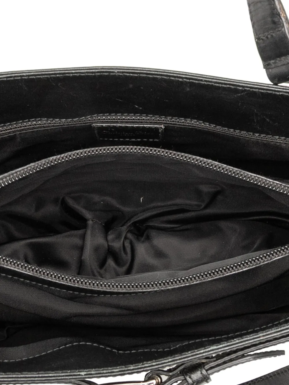 DIOR Pre-owned 2002 Issimo Trotter Canvas Jeans Pocket Tote Bag In Black