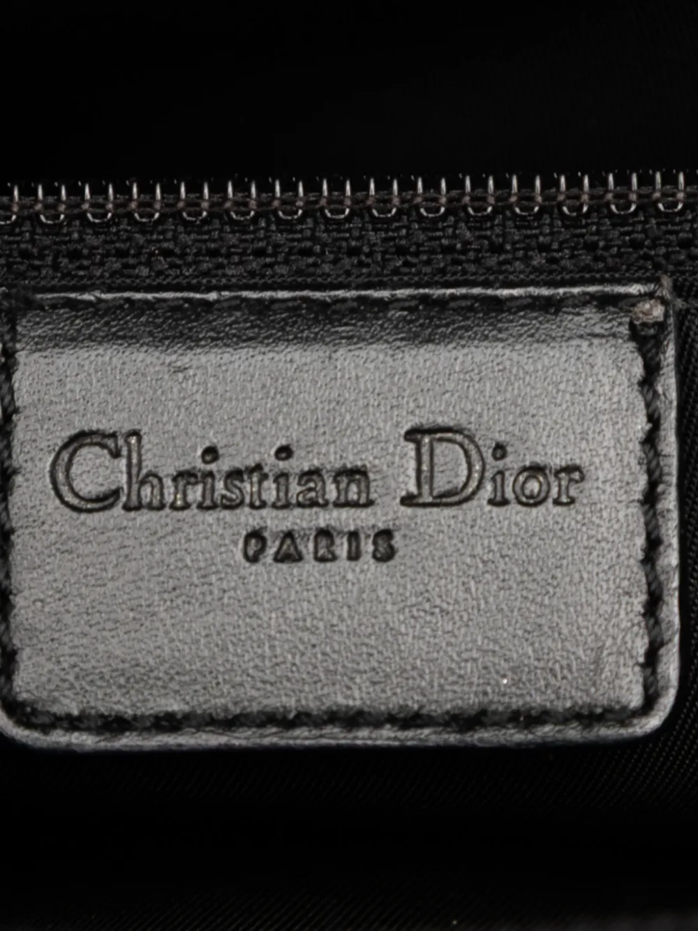 DIOR Pre-owned 2002 Issimo Trotter Canvas Jeans Pocket Tote Bag In Black