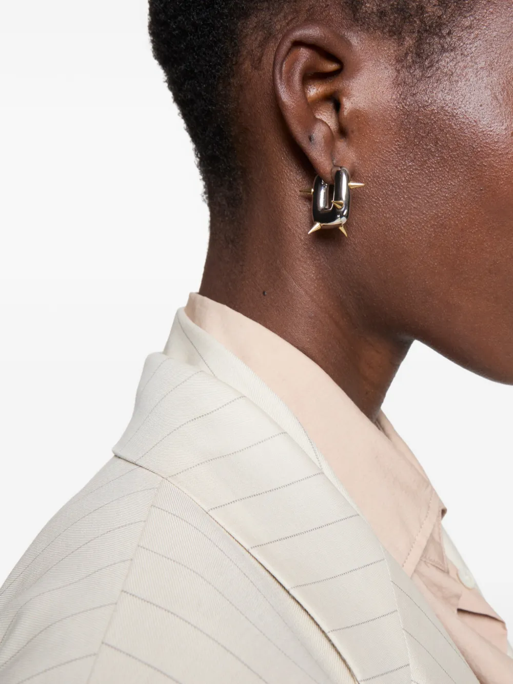 Acne Studios Oorbellen met spikes - Zilver