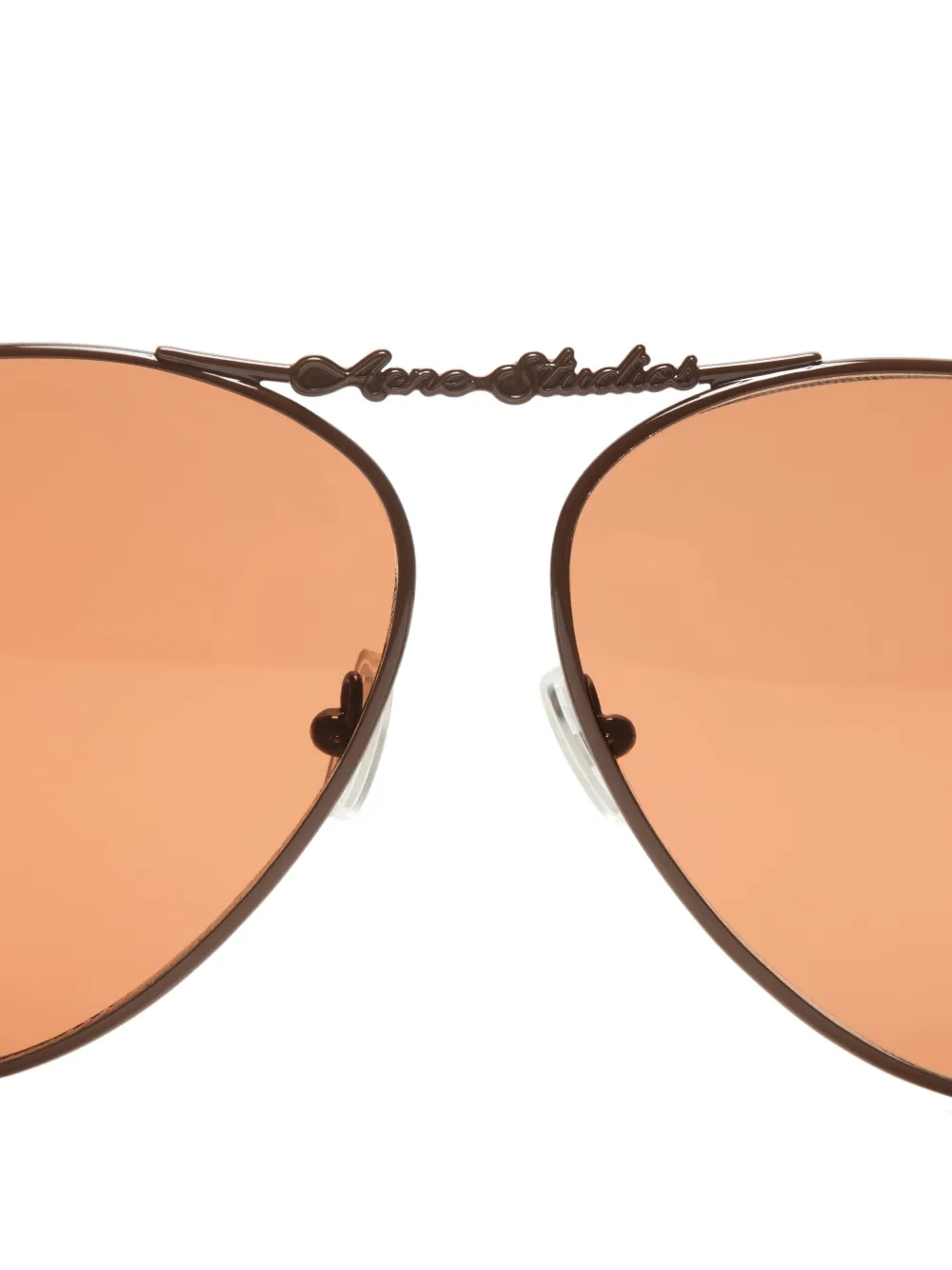Acne Studios Zonnebril met piloten montuur Bruin