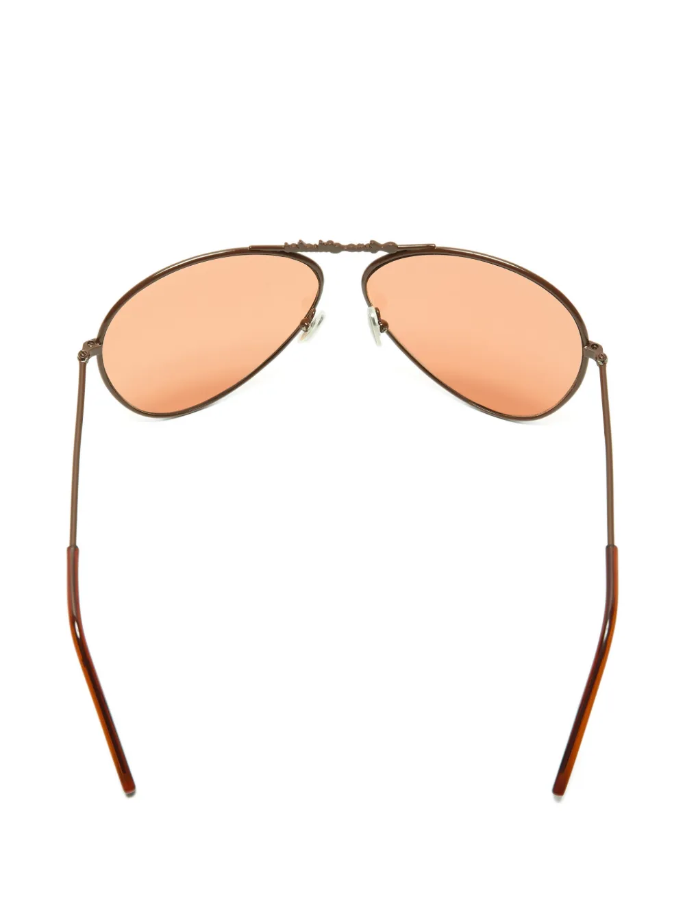 Acne Studios Zonnebril met piloten montuur Bruin