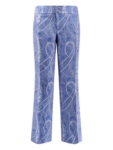 ETRO paisley-print trousers