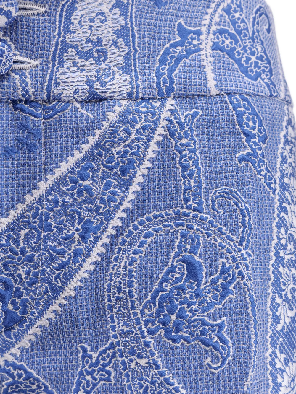 ETRO Broek met paisley-print Blauw