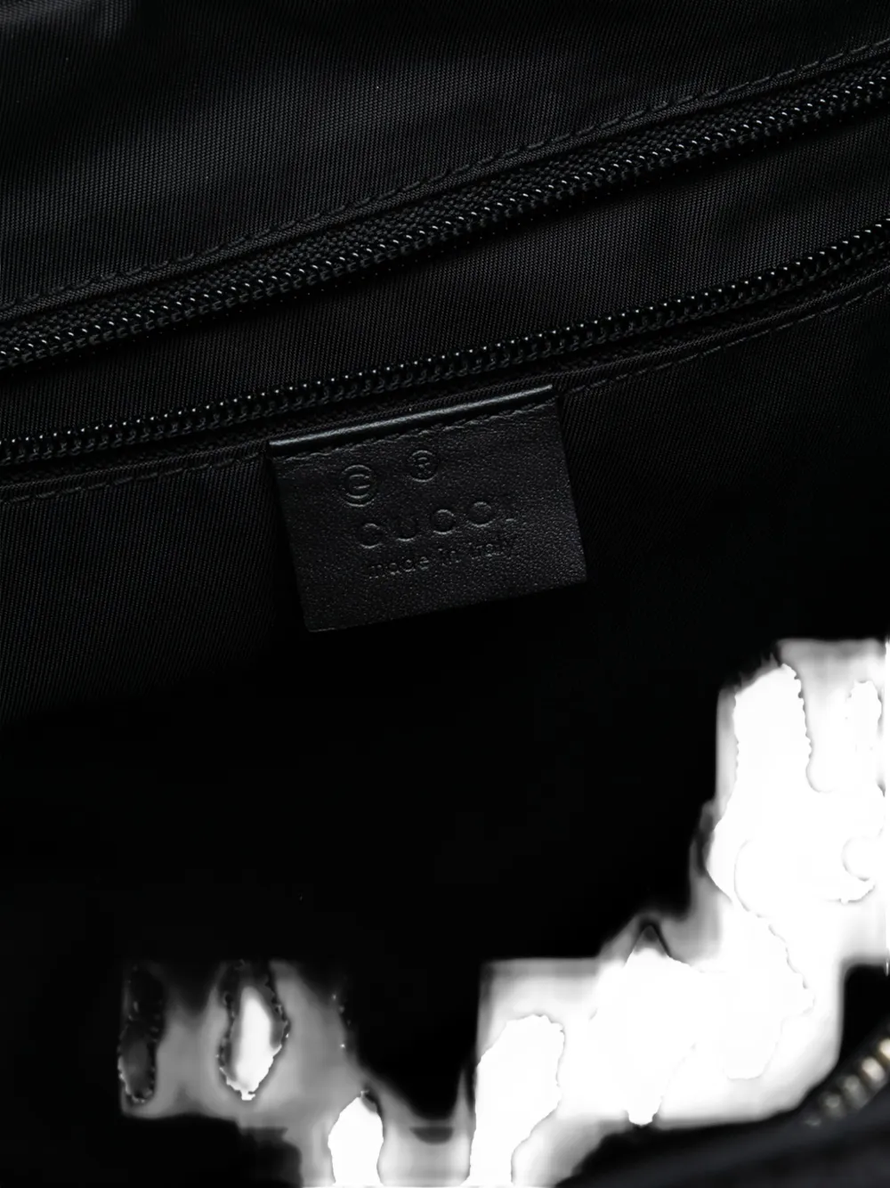 Pre-owned Gucci 2016-2025 Canvas Techno Web Vertical Zip Tote Satchel In Black