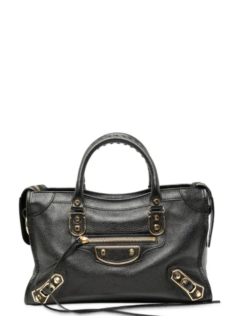 Balenciaga Pre-Owned mini sac à bandoulière Motocross Classic Metallic Edge City (2017)