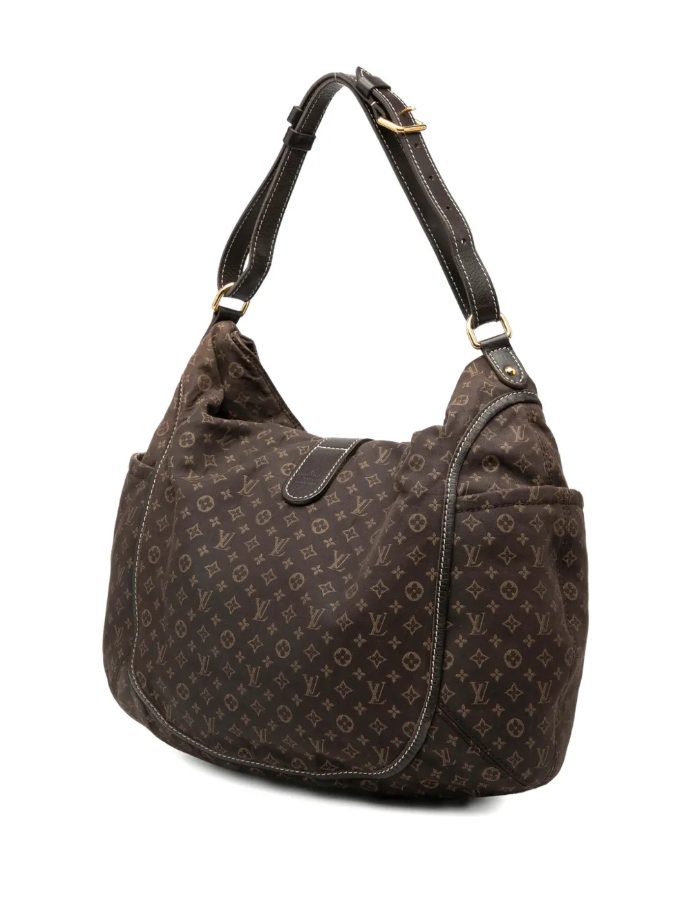 LOUIS VUITTON Pre-owned 2011 Monogram Mini Lin Idylle Romance Hobo Bag In Brown