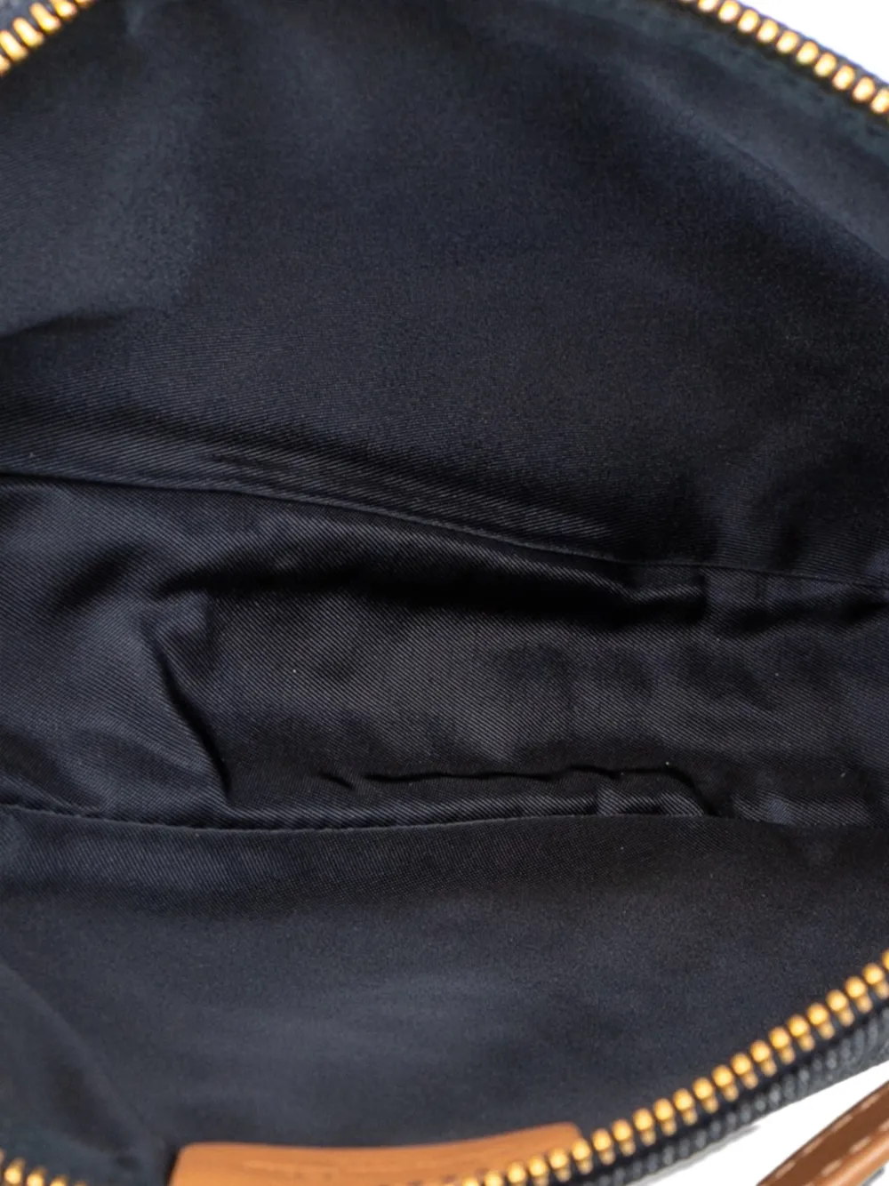 Pre-owned Dior 2001 Mini Denim Saddle Pochette Shoulder Bag In Blue