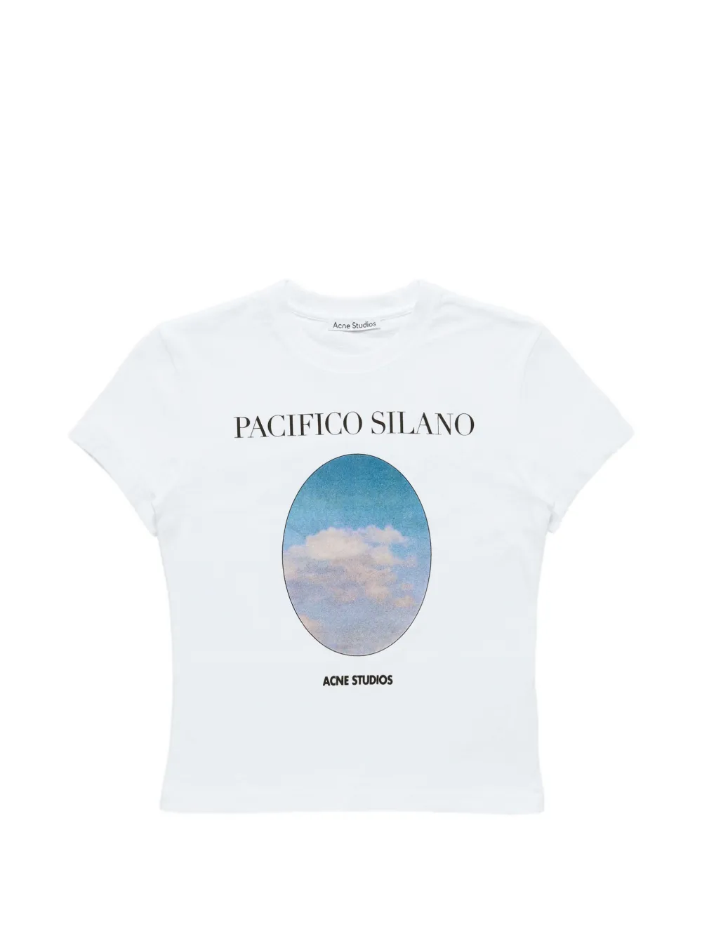Acne Studios T-shirt met logoprint Blauw