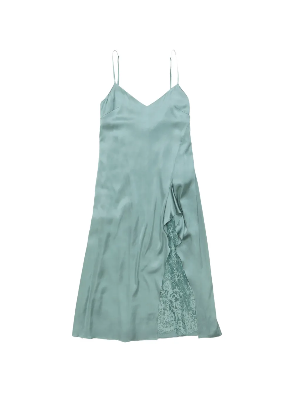 Acne Studios lace slip midi dress - Verde