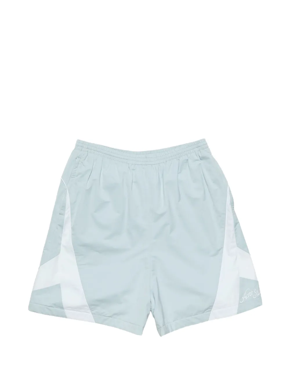 Acne Studios panelled organic cotton shorts - Blu