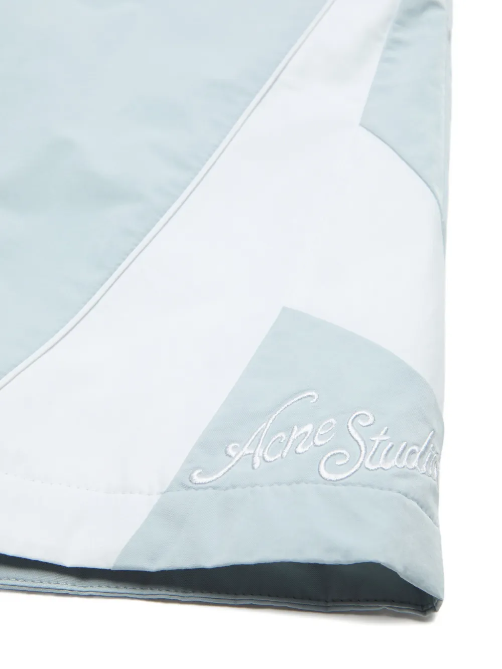 Acne Studios Shorts van biologisch katoen met vlakken Blauw