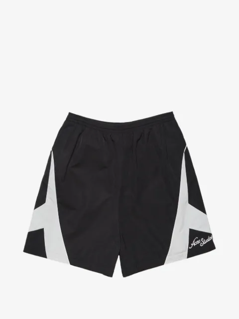Acne Studios Bermuda com recorte contrastante