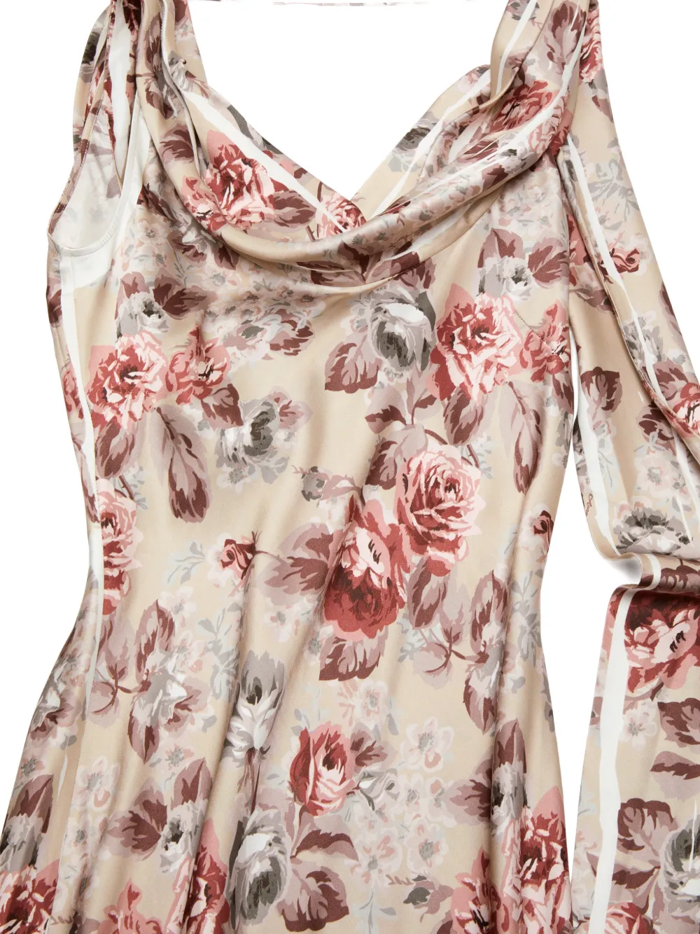 Acne Studios Gedrapeerde jurk Beige
