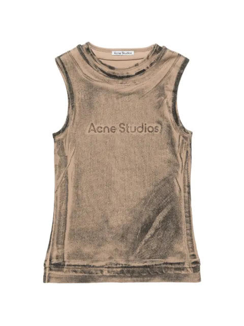 Acne Studios Top smanicato con logo