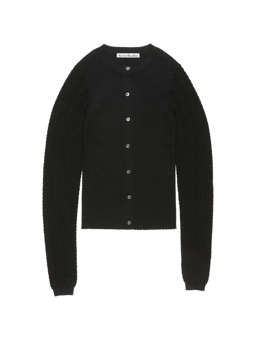 Acne Studios Cardigan in maglia con bottoni - Nero