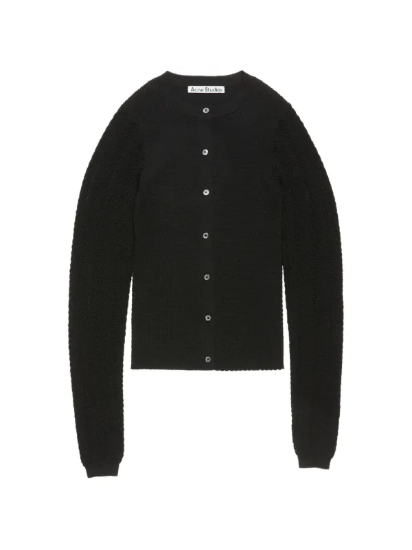 Acne Studios ニット カーディガン | ブラック | FARFETCH JP