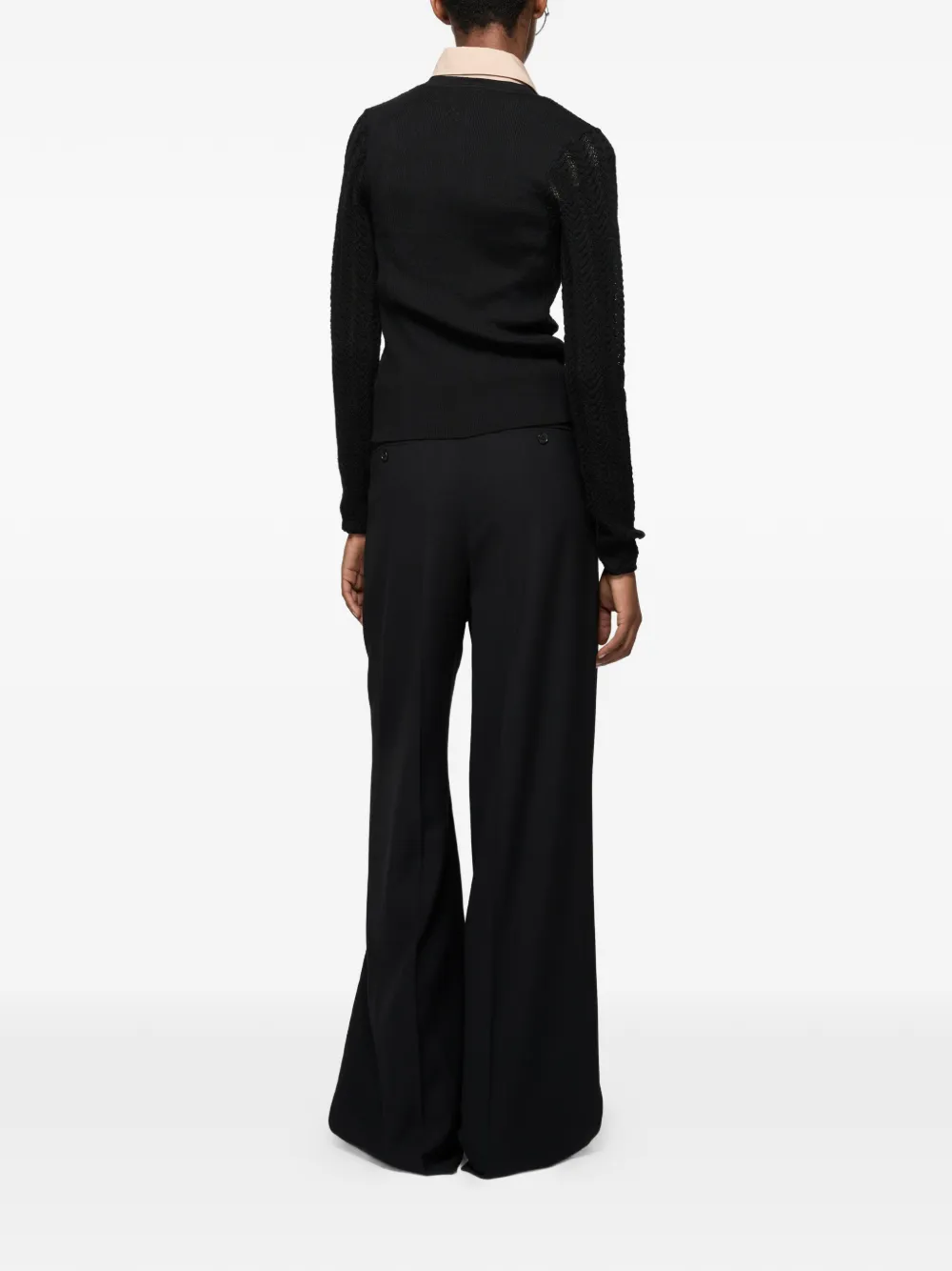 Acne Studios Gebreid vest met knopen Zwart