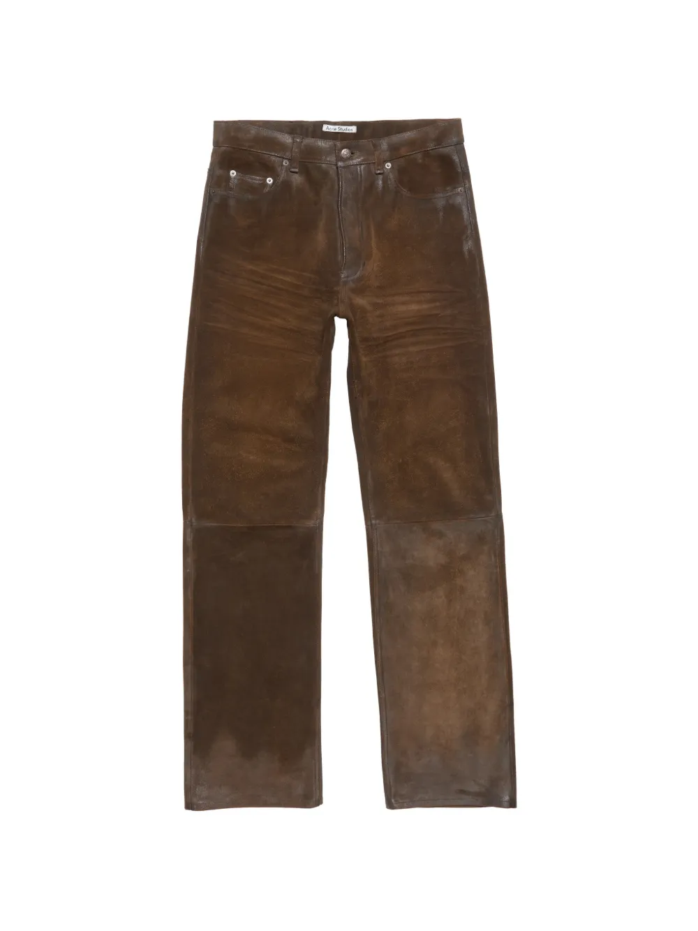 Acne Studios Pantaloni in pelle - Marrone