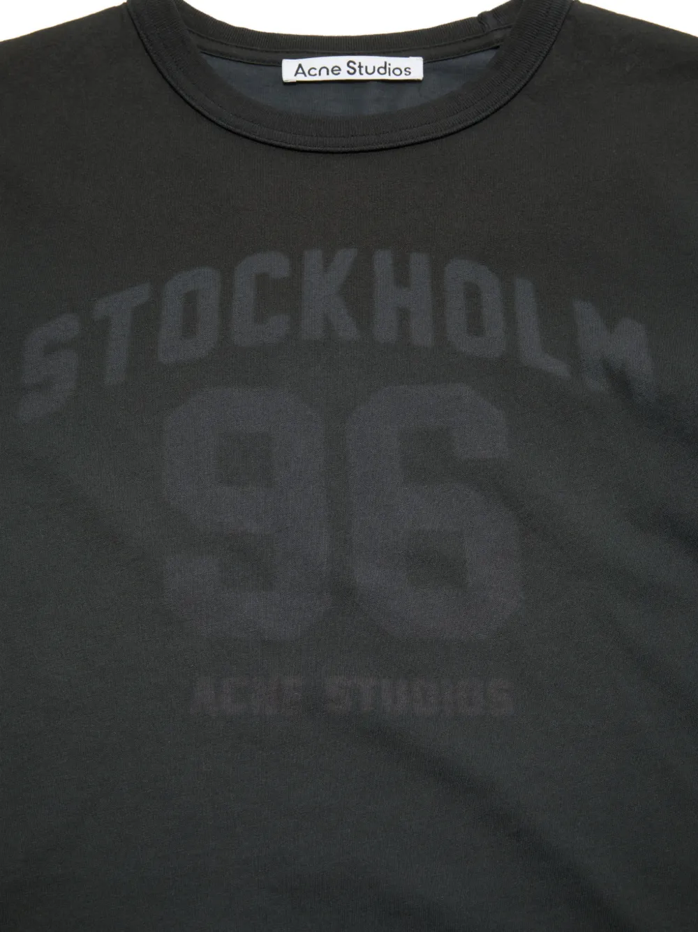 Acne Studios T-shirt met logoprint Zwart