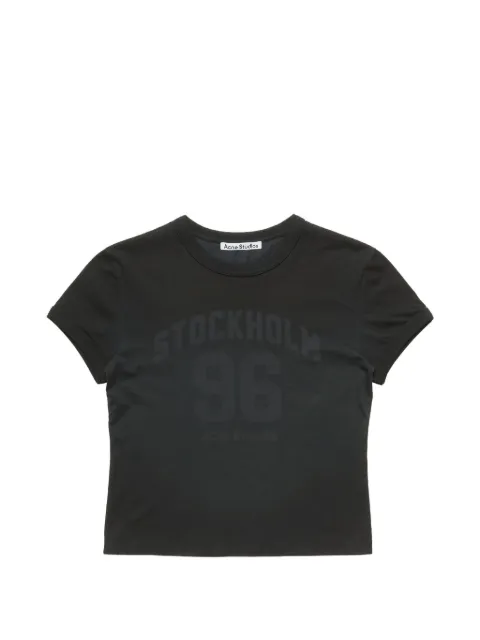 Acne Studios playera manga corta con logo estampado