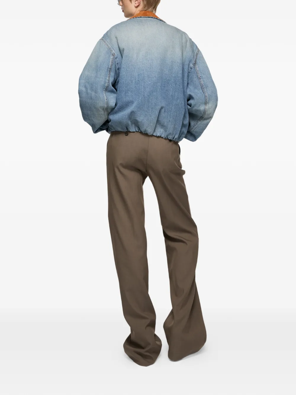  Acne Studios Logo-patch Bomber Jacket - Blue 