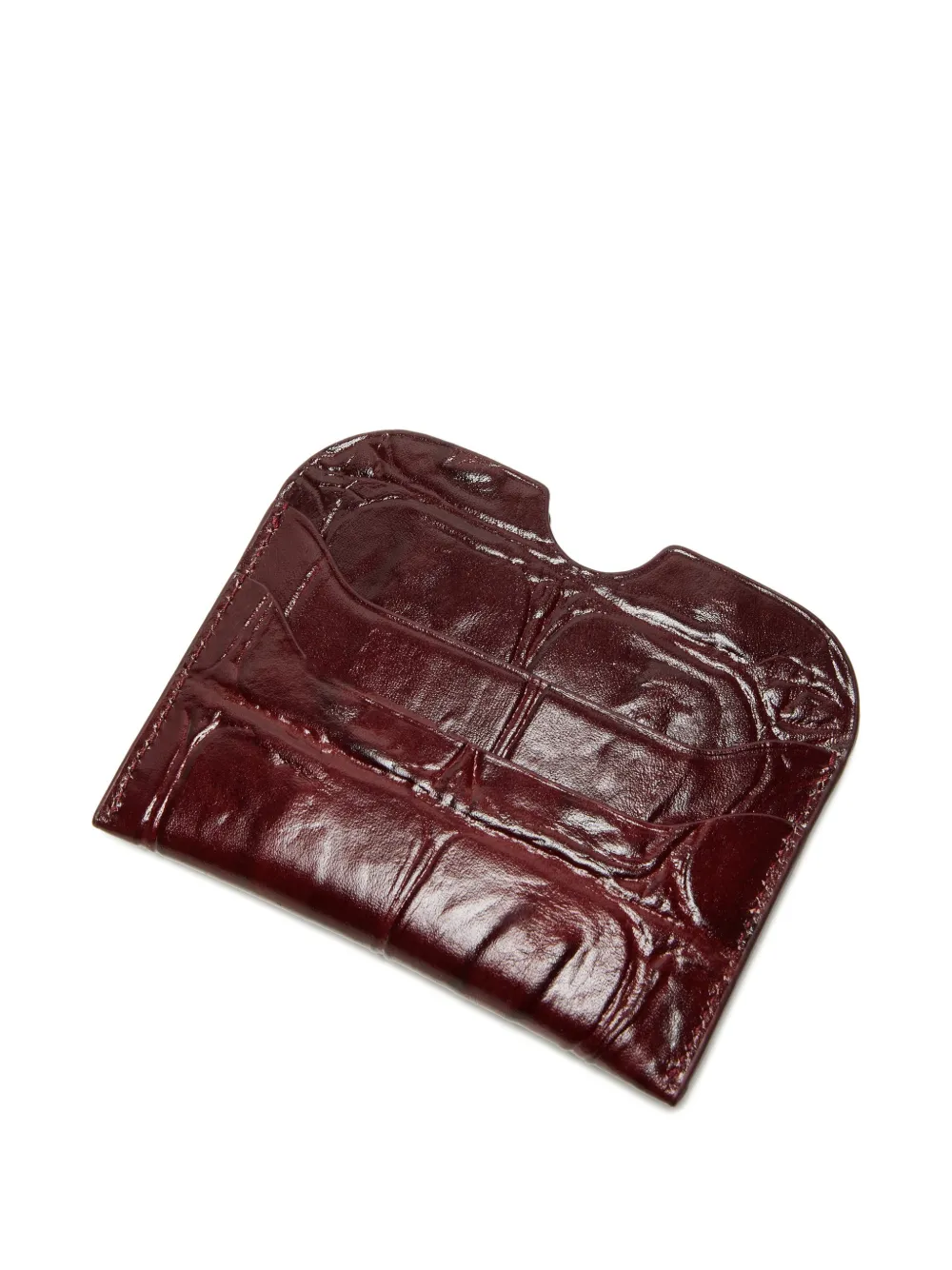 Acne Studios Leren pasjeshouder Rood