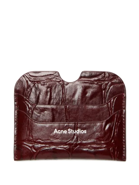 Acne Studios tarjetero con logo en relieve