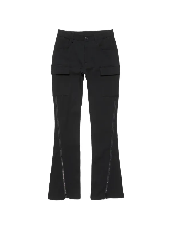 Acne Studios ジップポケット パンツ | ブラック | FARFETCH JP