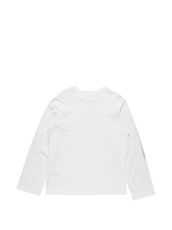Acne Studios Long Sleeve Graphic T-shirt | White | FARFETCH