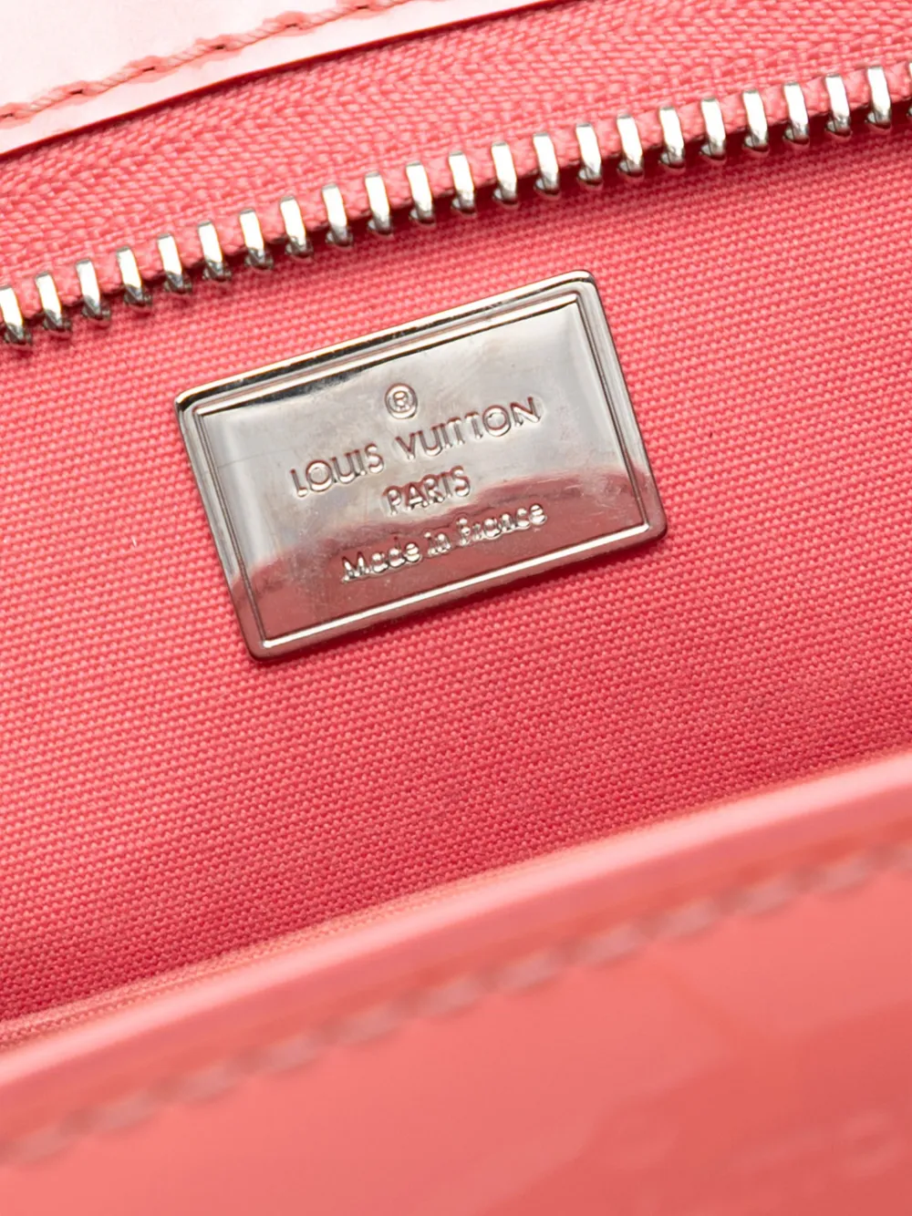 Pre-owned Louis Vuitton 2015 Monogram Vernis Brea Pm Satchel In Pink