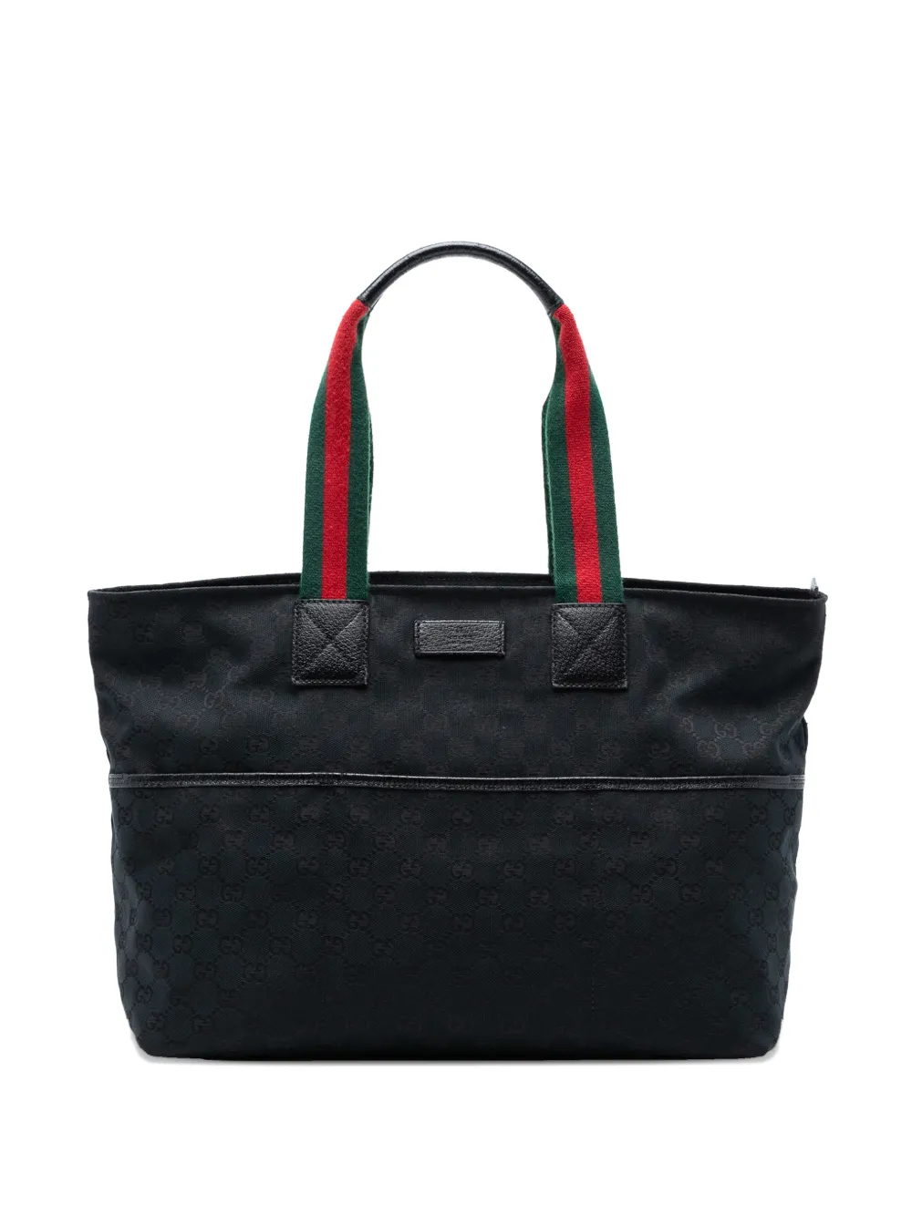 Gucci Pre-Owned 2000-2015 GG Canvas Web tote bag | Black | Image 1