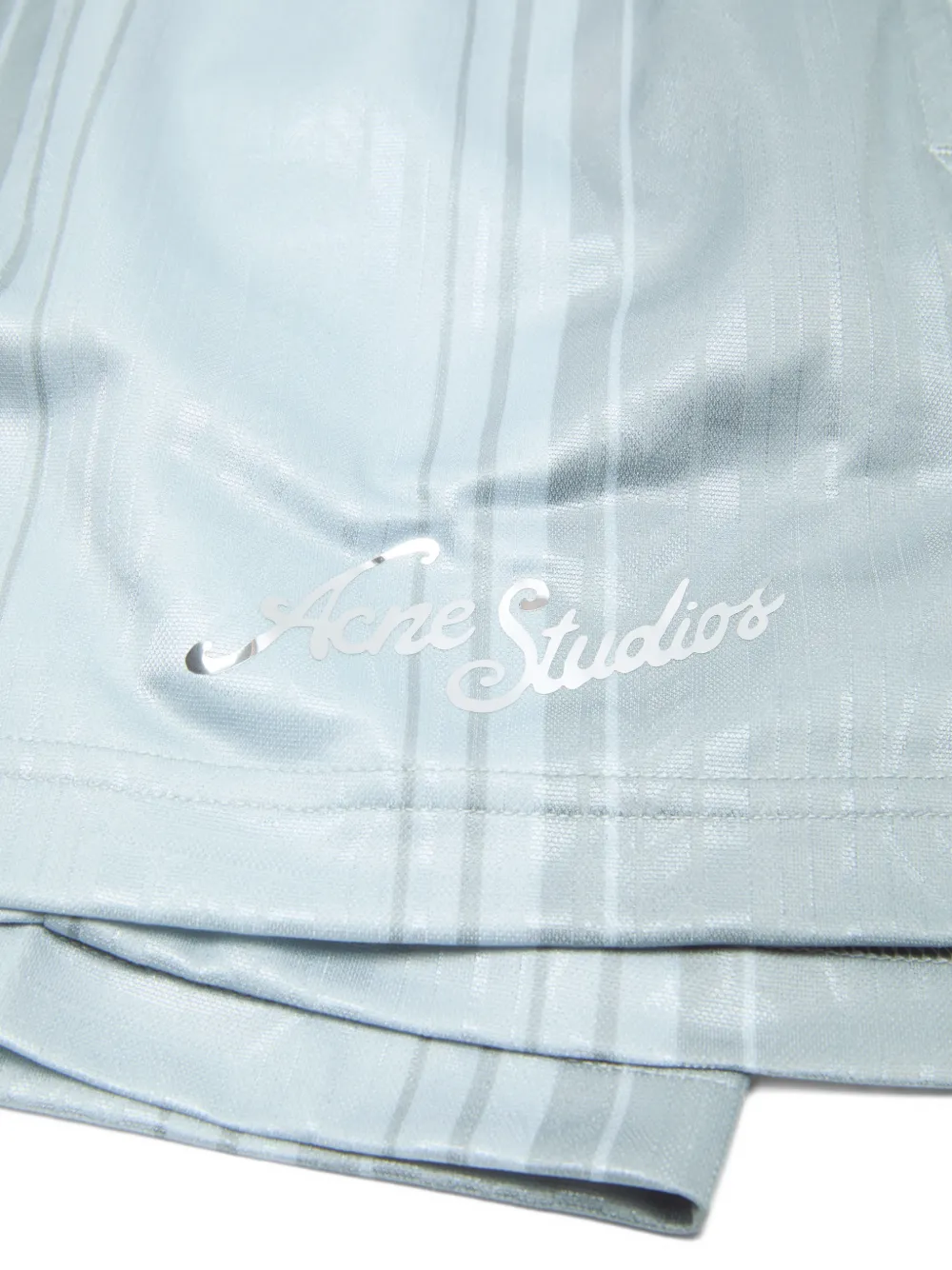Acne Studios Gestreepte shorts Blauw
