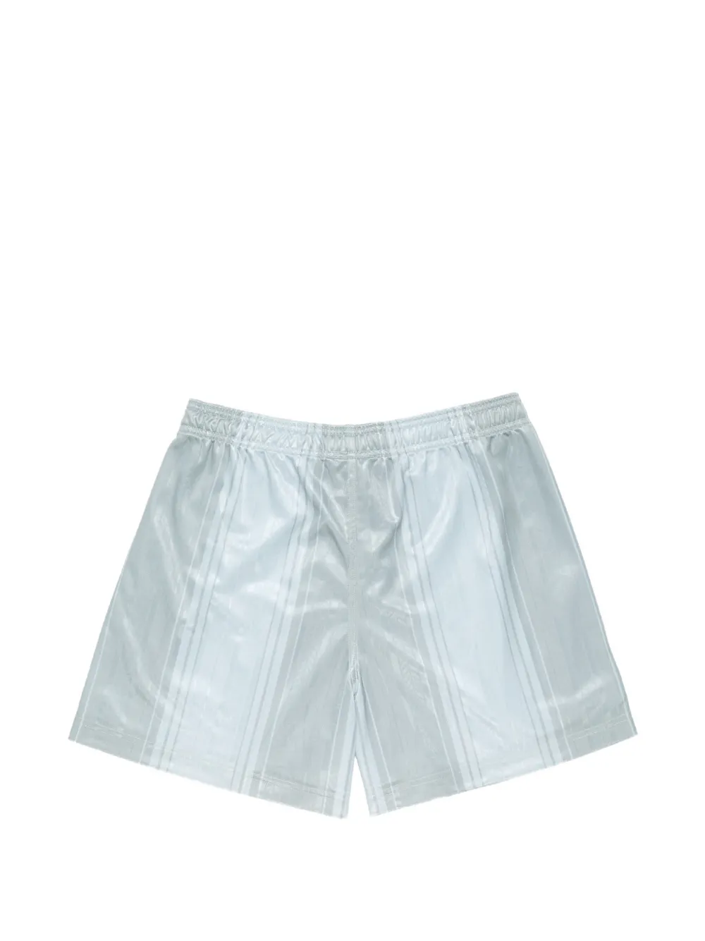 Acne Studios ストライプ ロゴショートパンツ | ブルー | FARFETCH JP